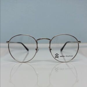 Adin Thomas Silver Round Glasses AT-428